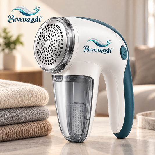 Brvenzaash™ Electric Fabric Shaver – Rechargeable Lint Remover with Large Shaving Head & Fabric Care Design