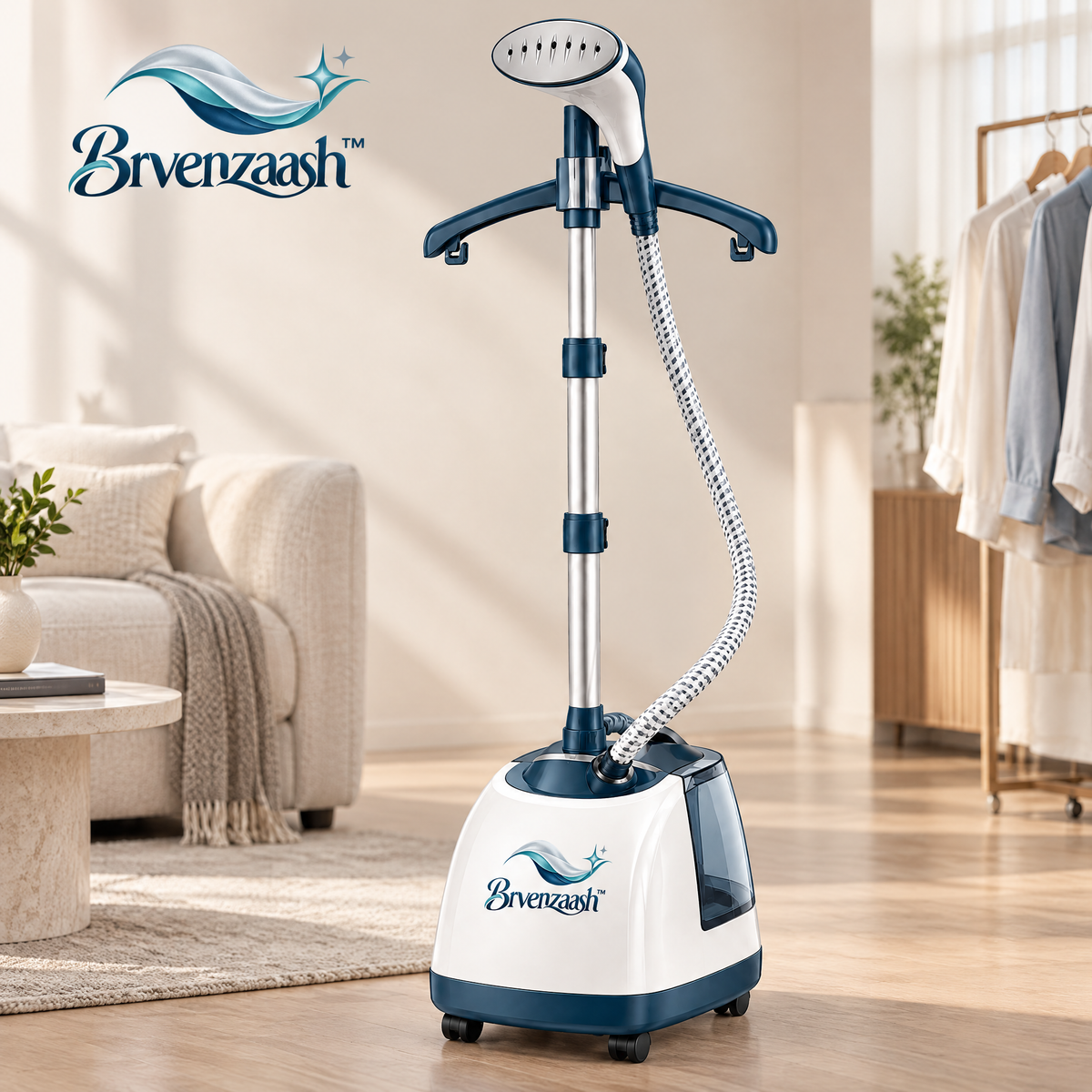 Brvenzaash™ Fabric Freshener Spray – Standing Garment Steamer for Wrinkle Removal & Clothing Refresh