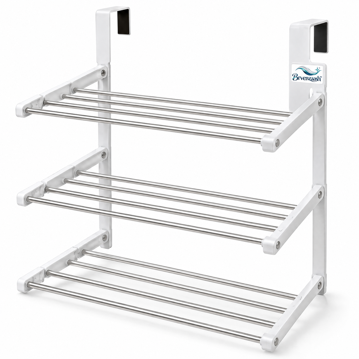 Brvenzaash™ Over Door Drying Rack – Foldable Multi-Level Towel & Clothes Drying Organizer for Bathroom and Laundry Room