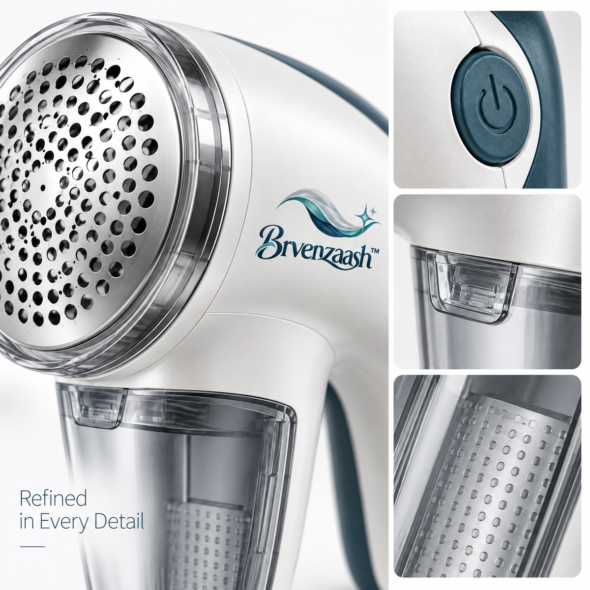Brvenzaash™ Electric Fabric Shaver – Rechargeable Lint Remover with Large Shaving Head & Fabric Care Design