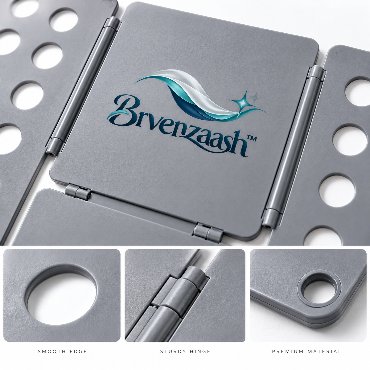 Brvenzaash™ Clothes Folding Board – Adjustable Laundry Folding Organizer for Shirts, T-Shirts, Sweaters & Everyday Clothing Storage