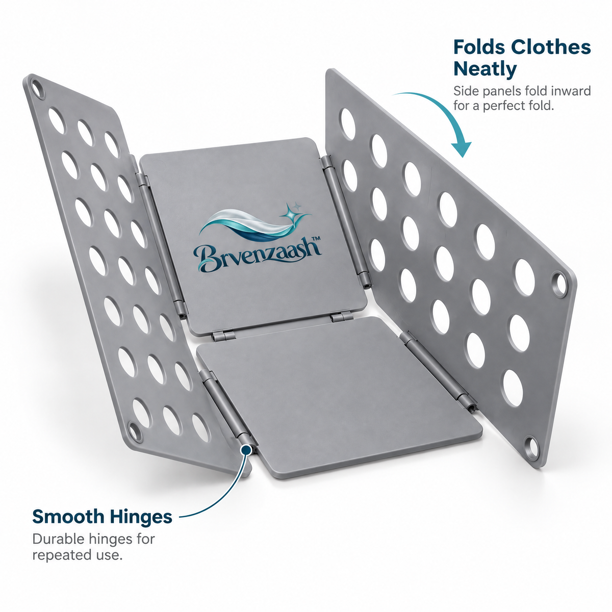 Brvenzaash™ Clothes Folding Board – Adjustable Laundry Folding Organizer for Shirts, T-Shirts, Sweaters & Everyday Clothing Storage
